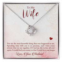 To My Wife - Any Occasion - Love You Longer - Necklace